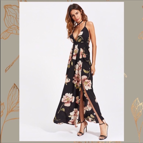 ๐HPx2๐ Beautiful Floral Maxi Dress - Picture 3 of 6